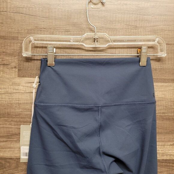 Everlane Blue Atlantic The Perform Bike Short Size XS High Rise Pocket Women's - Picture 13 of 15